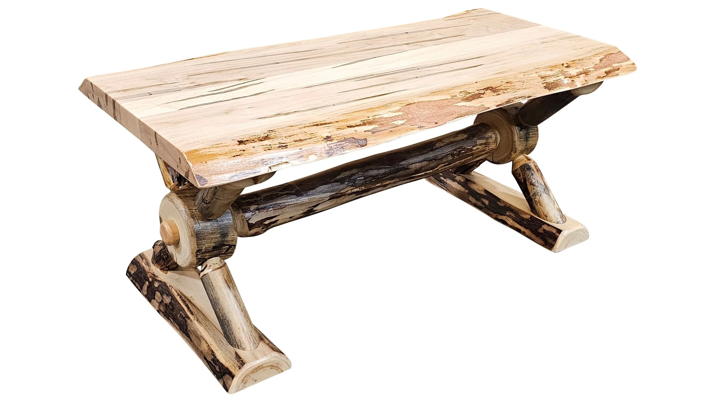 Aspen Wagon Wheel Coffee Table — EZ Mountain Rustic Furniture